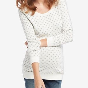Motherhood maternity polkadot sweater, size small